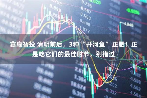 鑫赢智投 清明前后，3种 “开河鱼” 正肥！正是吃它们的最佳时节，别错过